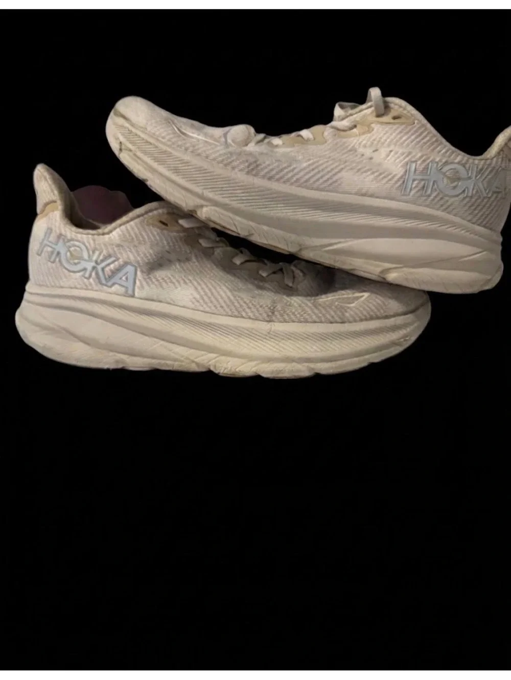 Hoka Clifton 9 Running Shoes - Cream/White - Men's US 8.5D / EU 42 [COPY]